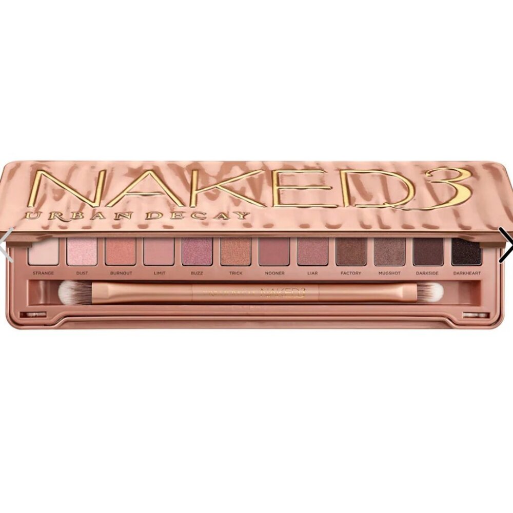 BNIB Urban Decay Naked3 Soft Pink Eyeshadow Palette